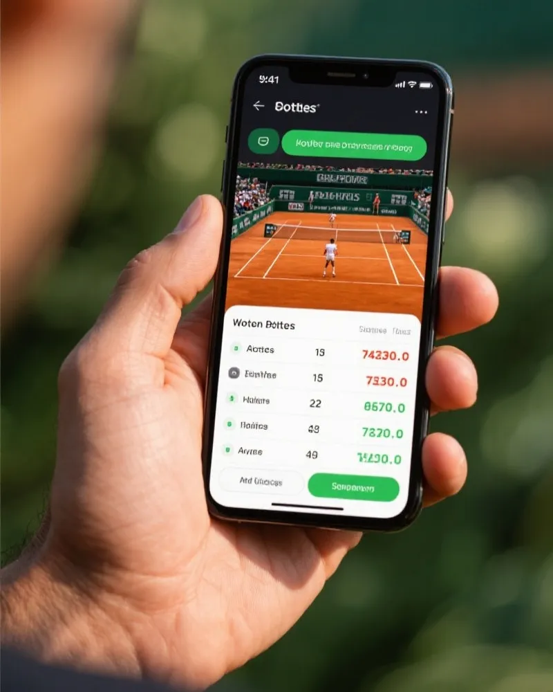 网球推荐app移动端界面